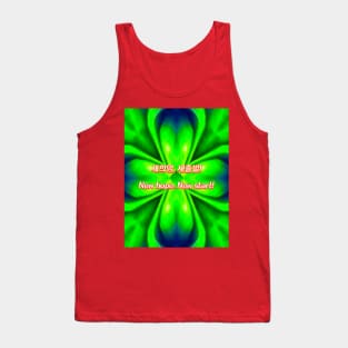 Curtain of light Aurora pattern. Tank Top